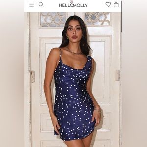 Hello Molly Satin Mini Dress